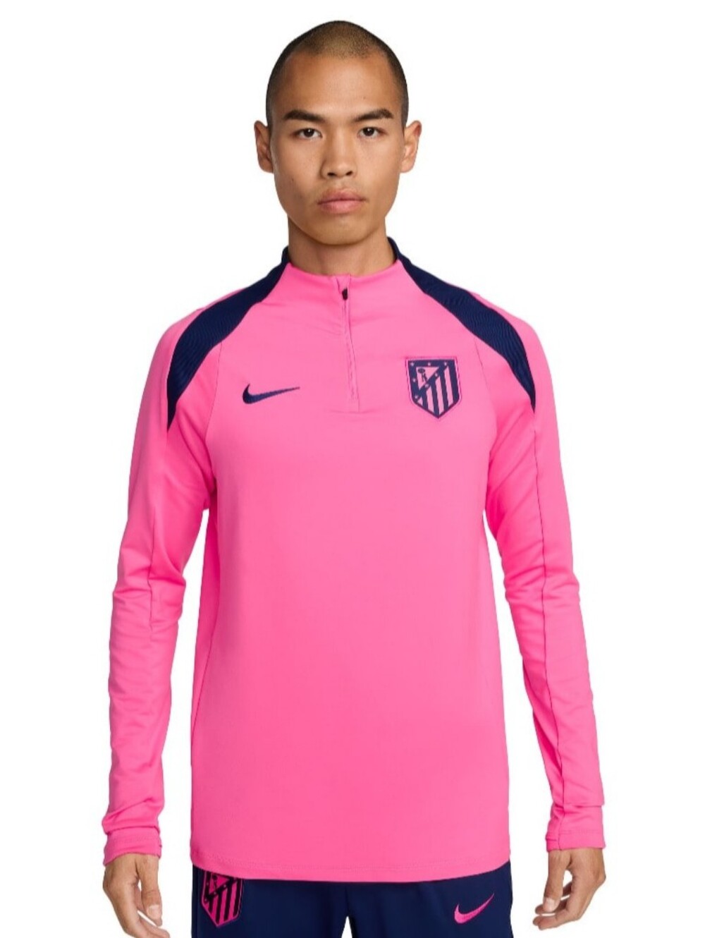 Nike Atletico Madrid Dri-FIT Strike Drill Top 1/4 Zip - Pink/Navy